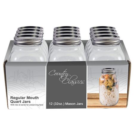 Wide Mouth Glass Quart Canning Jars by Country Classics at Fleet Farm