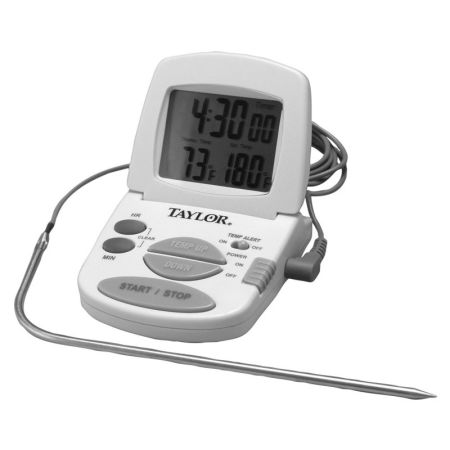 Bomgaars : Taylor Digital Cooking Thermometer With Probe & Timer :  Thermometers