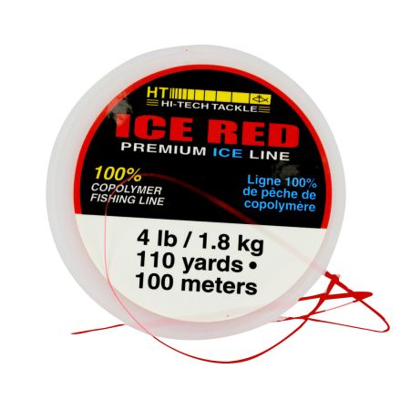 Bomgaars : HT Ice Red Fishing Line, 4# Test : Fishing Lines