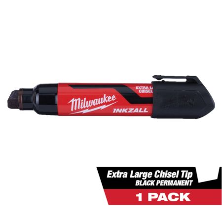 INKZALL™ Extra Large Chisel Tip Black Marker