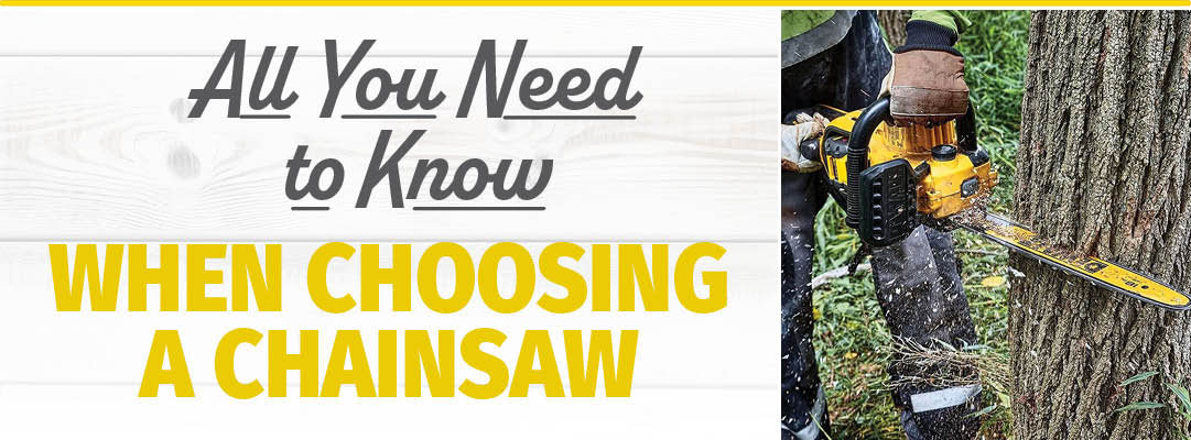 Choosing a Chainsaw